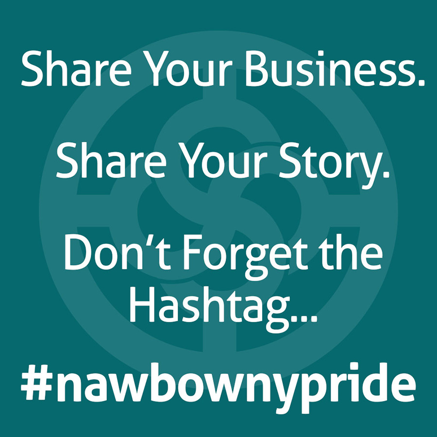 Share your business. Share your story. Don't forget the hashtag. Social media promo